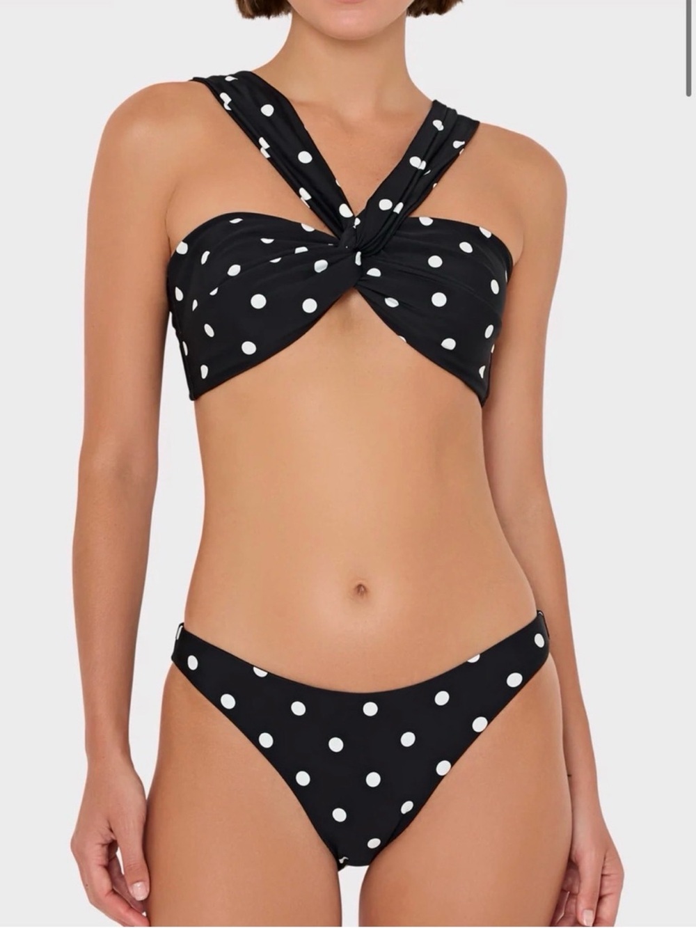 MILLY Olivia 2pc Bikini Set Multi Adjustable Bandeau sz L New